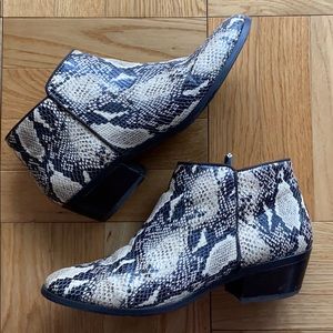 Sam Edelman Snake-print Booties